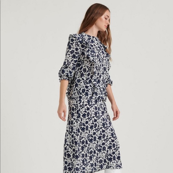 NWT Lucky Brand Victoria Ruffle Blouse - Picture 4 of 4